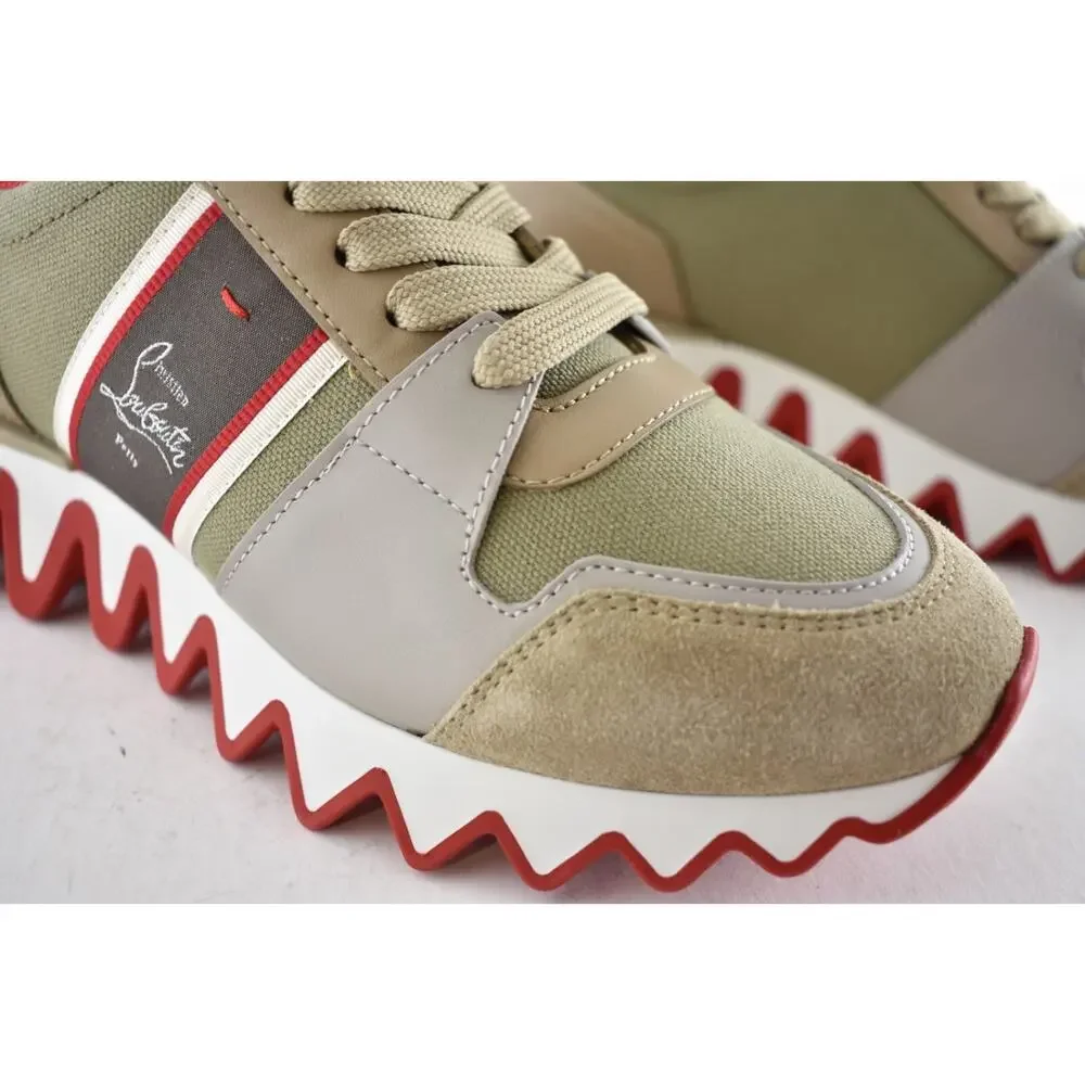 Christian Louboutin Nastroshark Donna Flat Saharienne Platform LowTop Sneaker 41